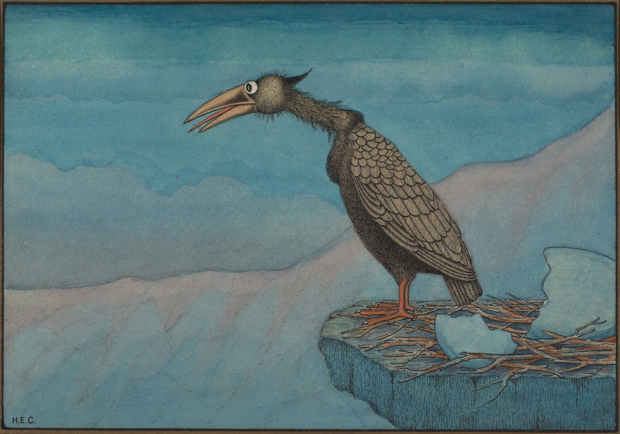 Newly Hatched Bird of Prey, possibly a "Wiggle Much" design MET DP856187