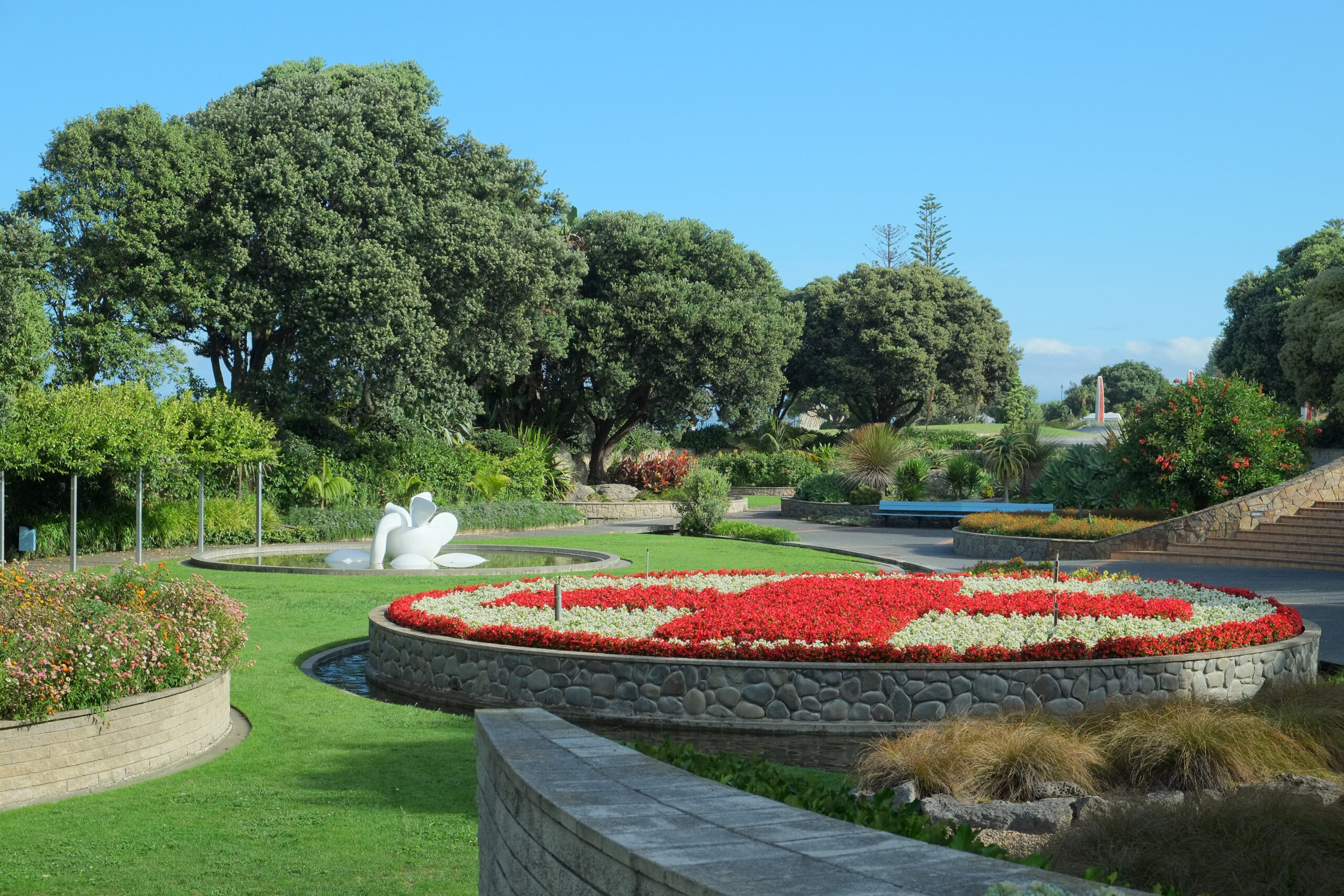 Sunken Gardens on Napier's waterfront